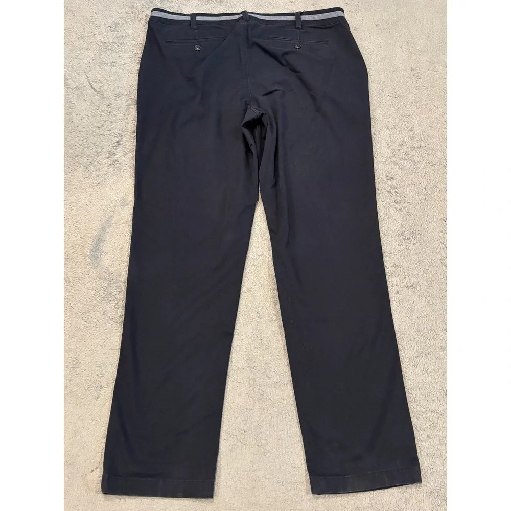 Express Mens 365 Comfort Skinny Chino Pants Navy Blue 36x32 Cotton Blend